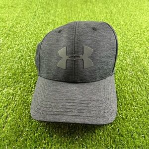 Under Armour Hat Cap Size L/XL Heather Navy Blue Stretch Golf Flex Fit
